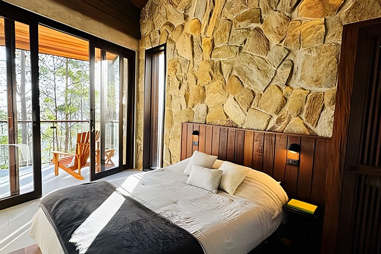 Chalé das Cerejeiras, charme e vista incrível