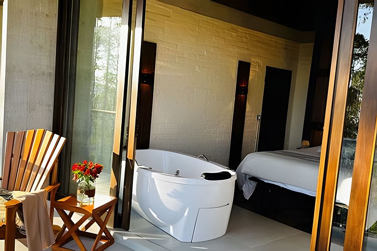 Chalé das Cerejeiras, charme e vista incrível