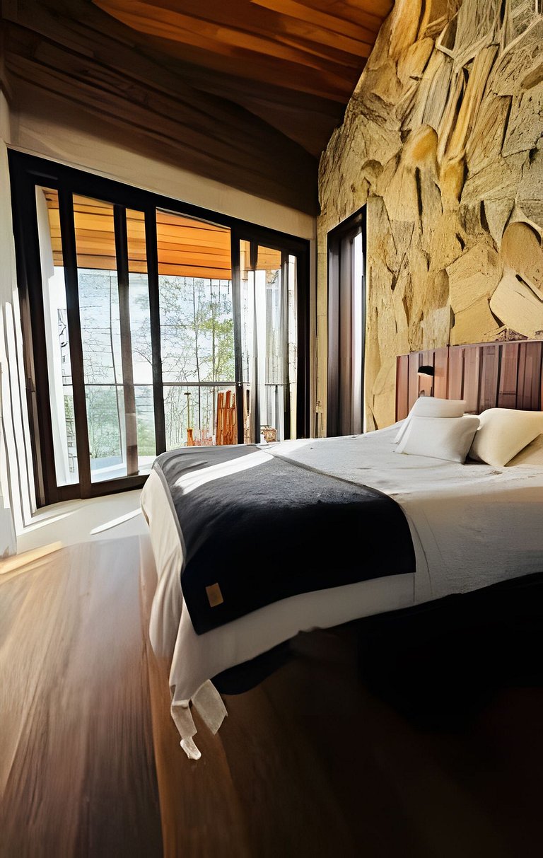 Chalé das Cerejeiras, charme e vista incrível