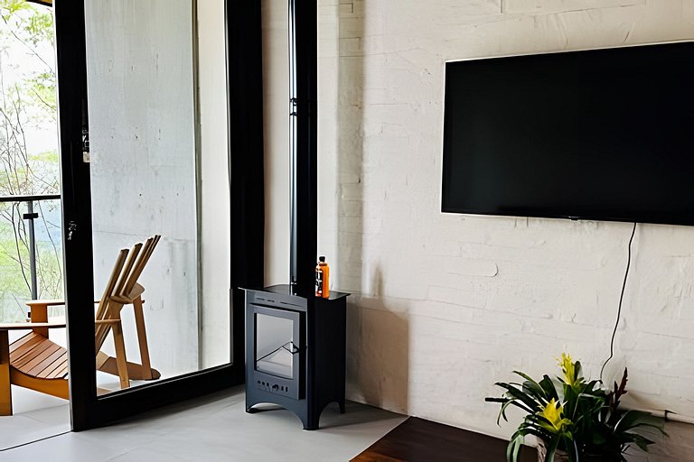 Chalé das Cerejeiras, charme e vista incrível